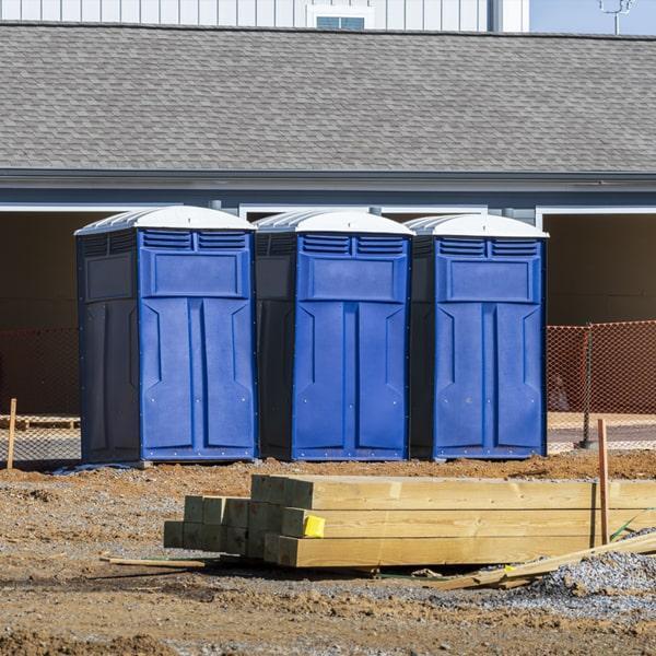 Heavy-duty construction site porta potty in Roanoke Rapids, North Carolina